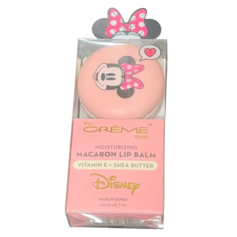 The Creme Shop Disney Minnie Mouse Macaron Lip Balm Strawberries & Creme New